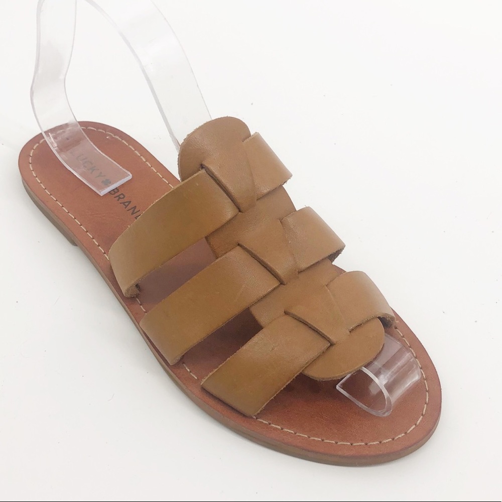Lucky Brand Aisha Huarache Flat Sandals Size 8